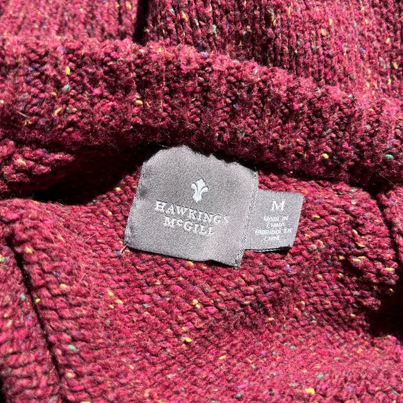 burgundy knit sweater - Picture 4 of 4